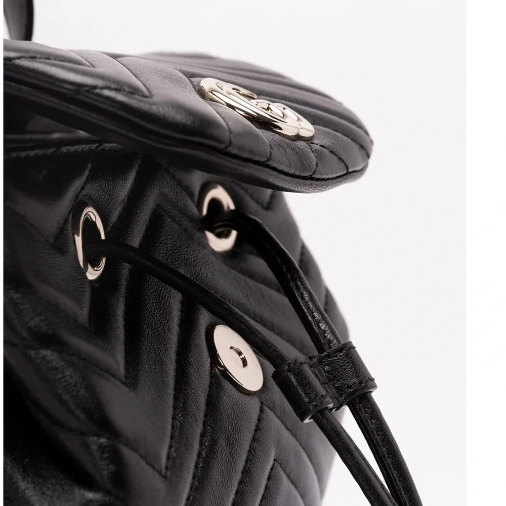 GUCCI Marmont Mini GG Logo Quilted Leather Backpack